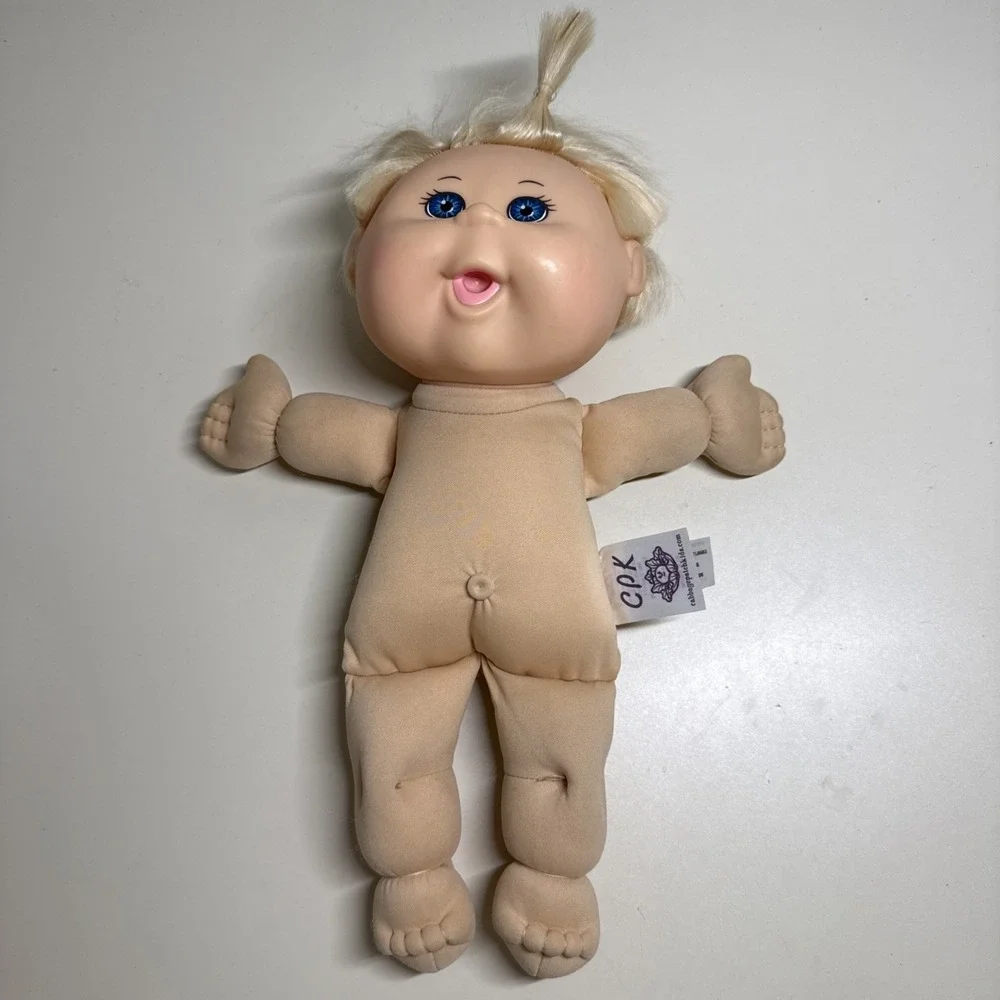 Cabbage Patch Kids Doll JAKKS 2012 Blonde Hair Brown eyes Original Sweater 1978